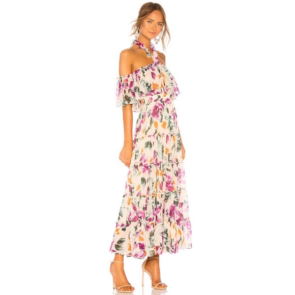 NWT MISA Mila Ruffled Pink Dress sz S - Picture 3 of 14